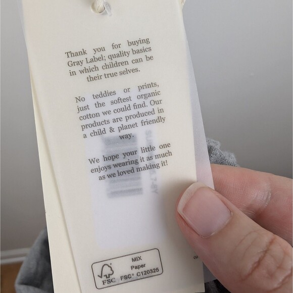 Gray Label Organic Cotton Overalls 7-8 Years - Picture 4 of 4